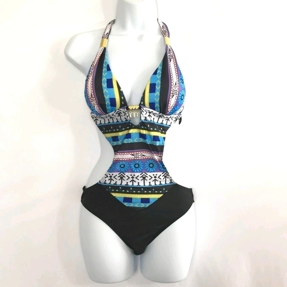Sexy Multicolor Swim Suit - Picture 1 of 13